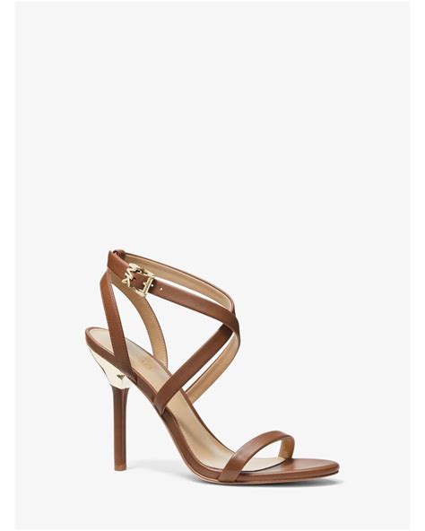 michael michael kors asha leather sandal|Michael Kors Women's Asha Crisscross Ankle.